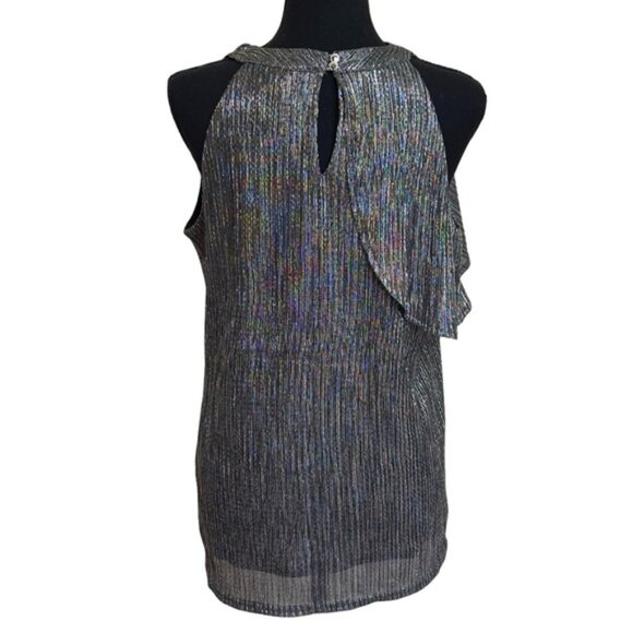 Nine West Metallic Black and Silver Top - Picture 5 of 7